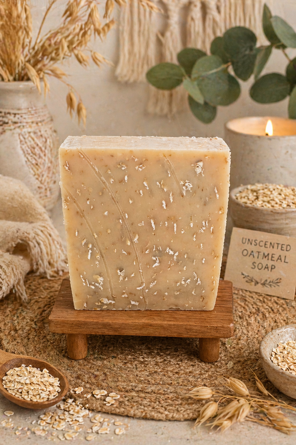 Unscented Oatmeal Goat Milk Soap