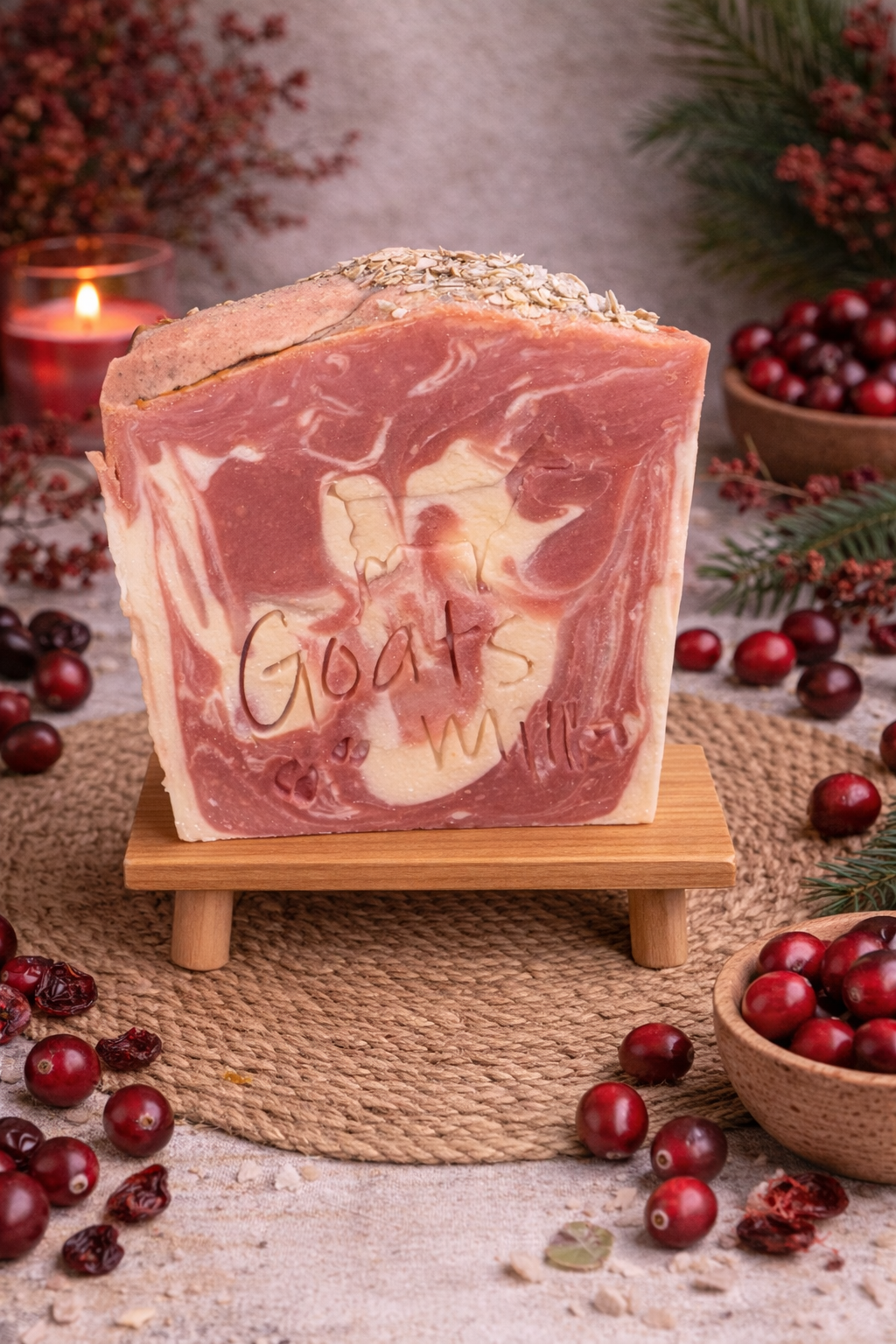 Cranberry Orange Goat Milk Soap
