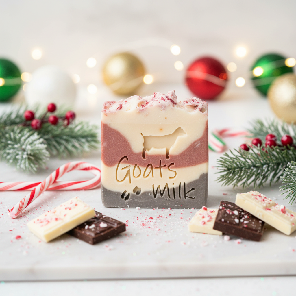Peppermint Bark Goat Milk Soap