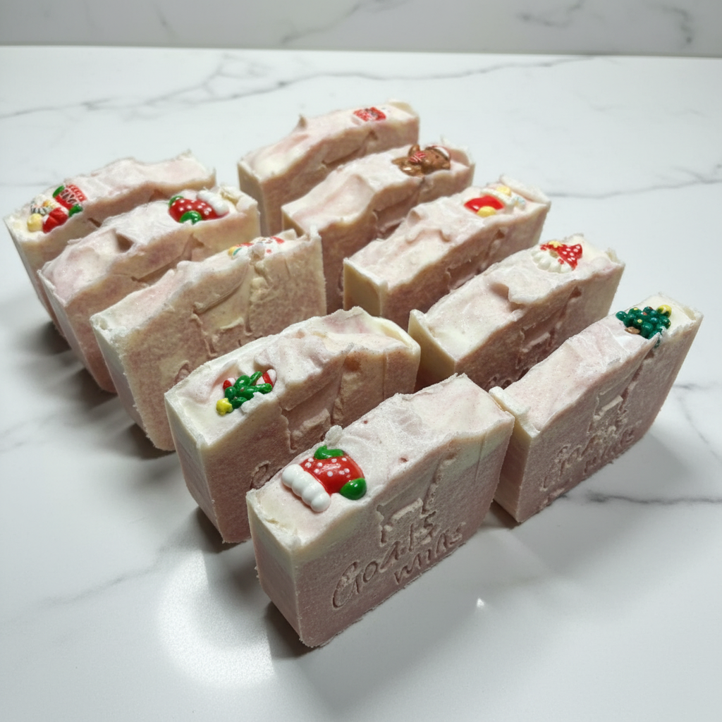 Candy Cane Goat Milk Soap