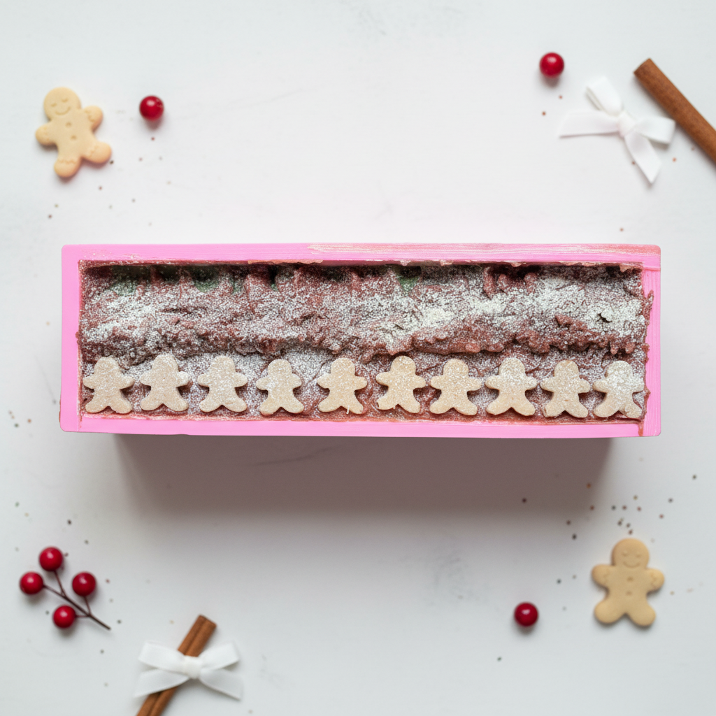 Gingerbread Layered Goat Milk Soap