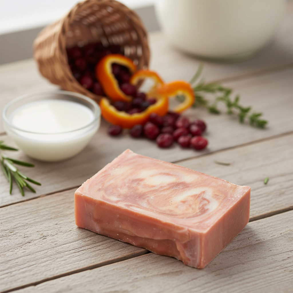 Cranberry Orange Goat Milk Soap